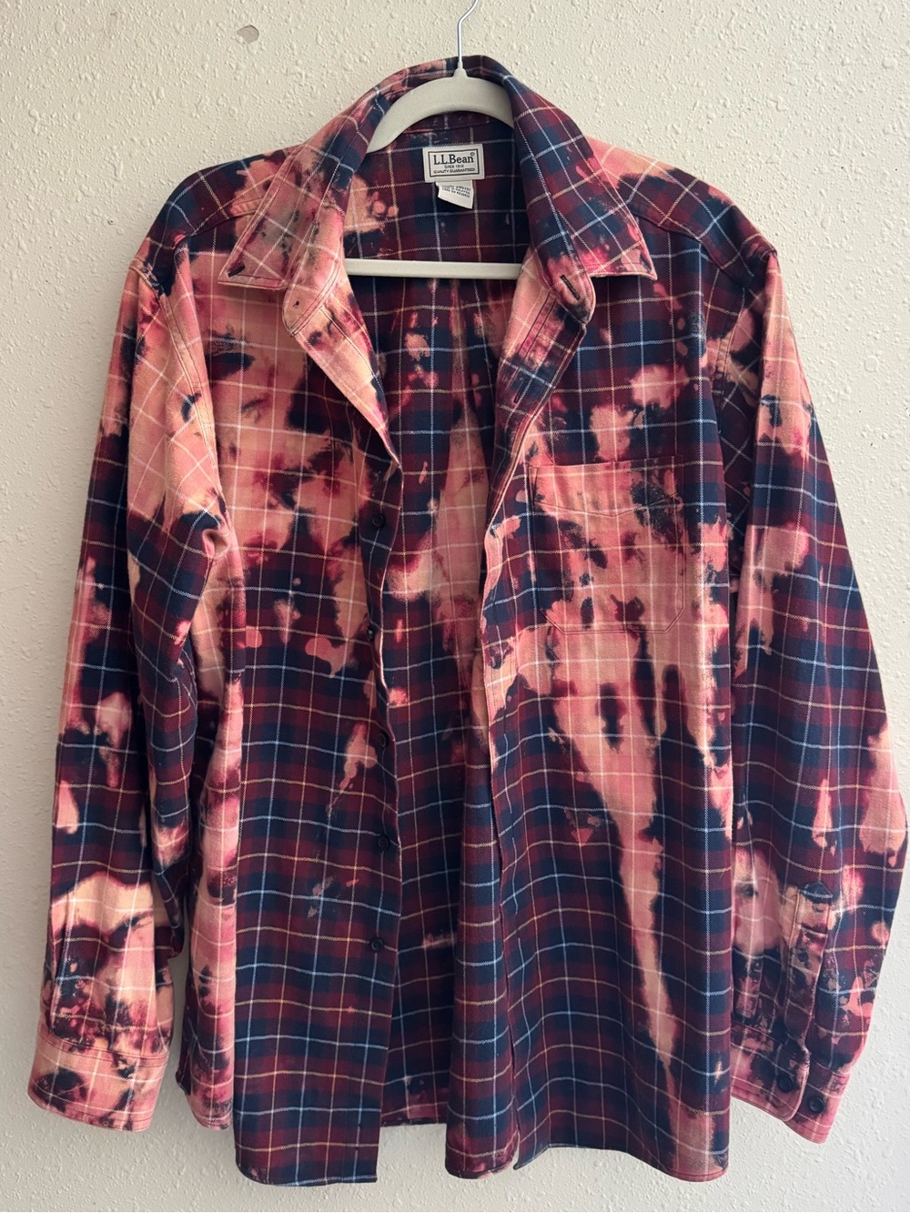 L.L Bean Distressed Flannel